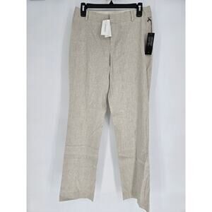 Banana Republic Tan Contoured Fit Linen Blend Women's 4 New NWT